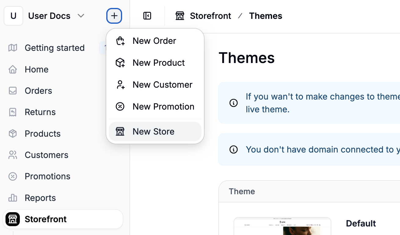 How to create a new store in Spree Commerce