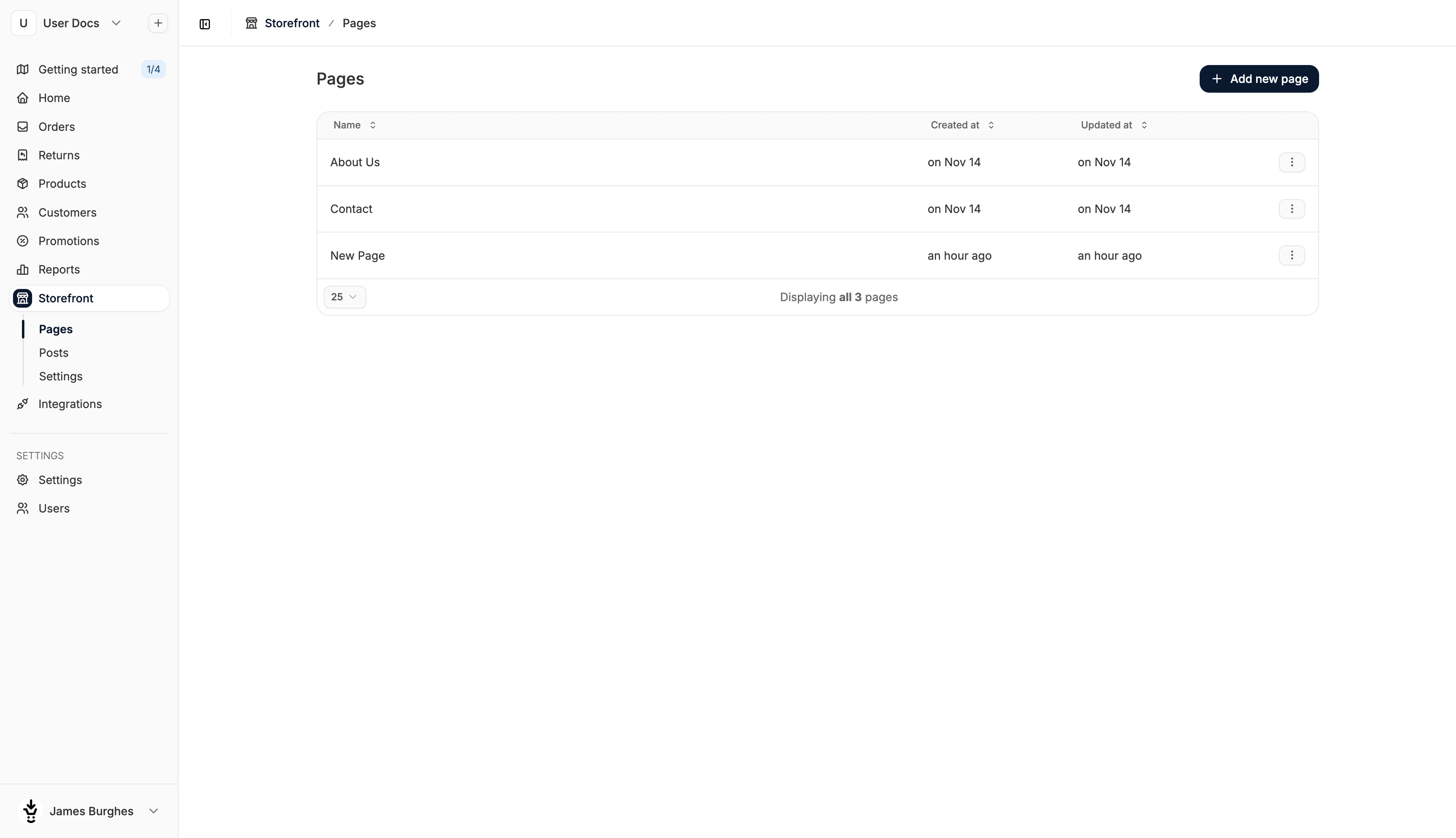 Edit a custom page in Spree Commerce