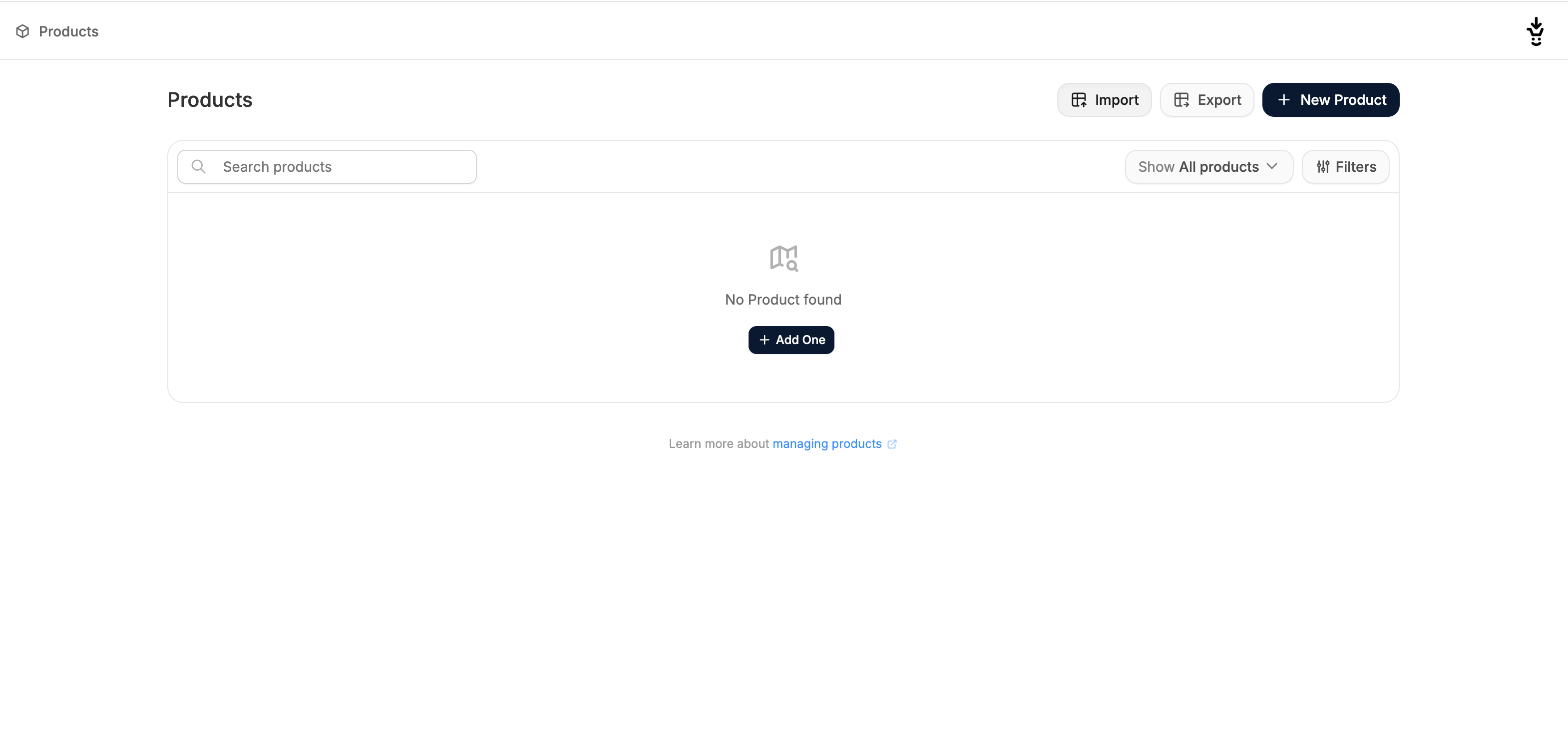 Spree Commerce products tab