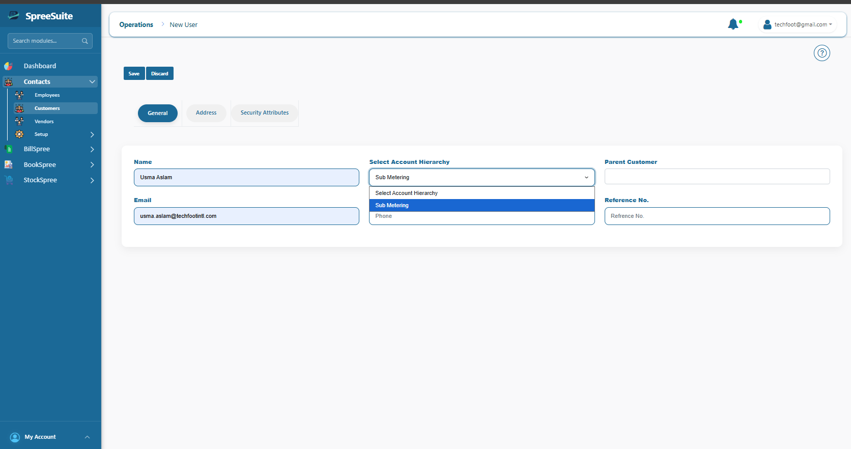 Select Account Hierarchy for Customer