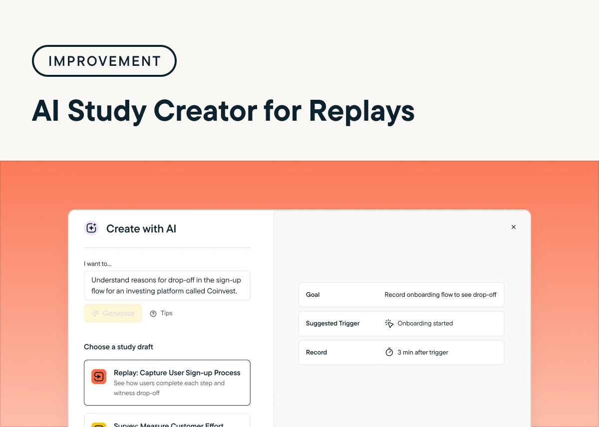 Achieve Faster Insights Using AI Study Creator for Replays