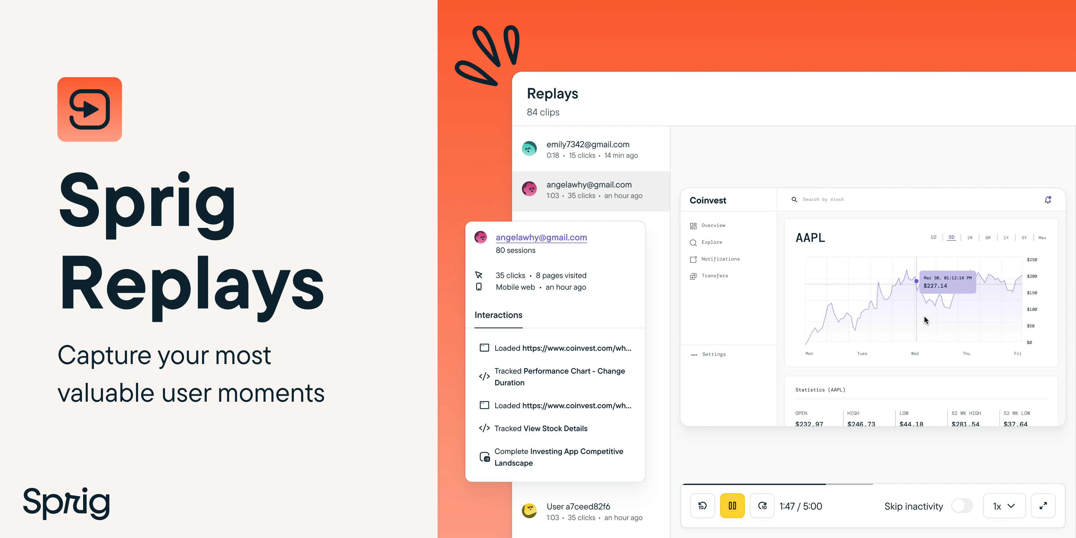Sprig Replays is now available to all users!