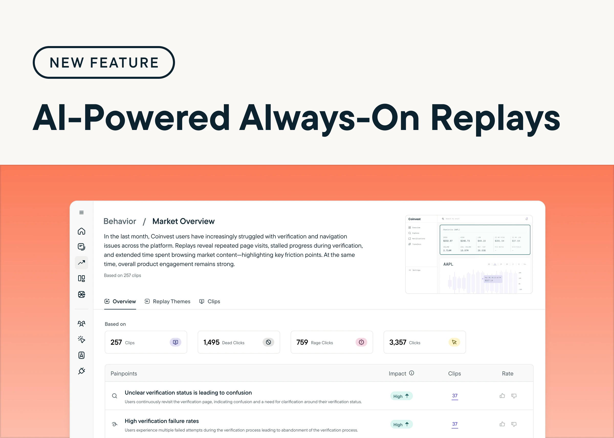 Reveal Friction Automatically with AI-Powered Always-On Replays
