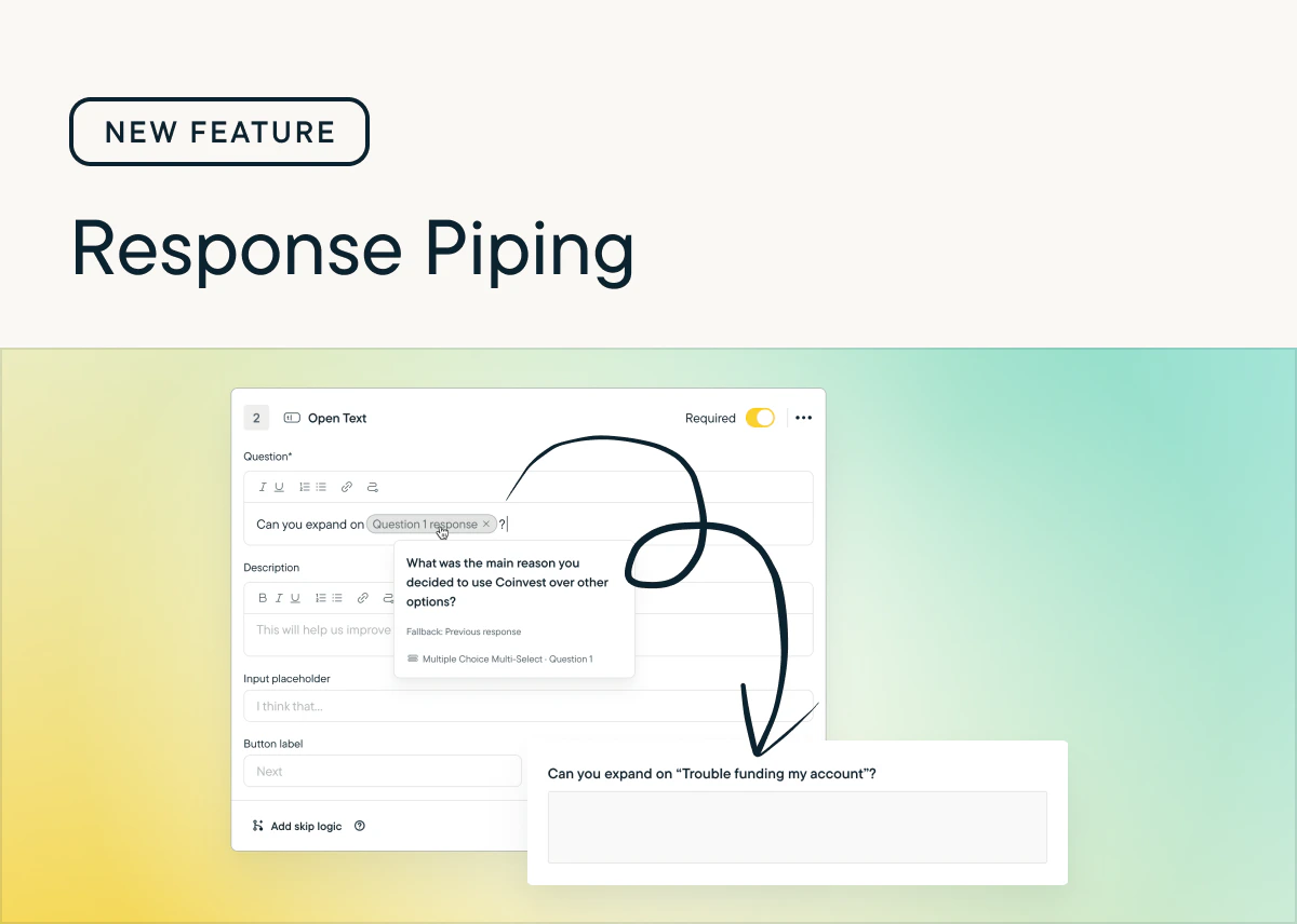 New: Response Piping