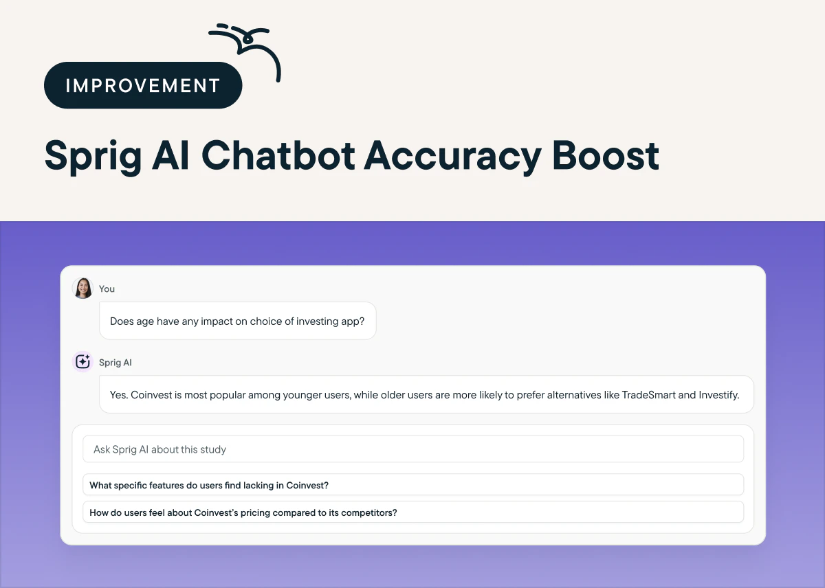 Get Even More Accurate Study Analysis From The Sprig AI Chatbot