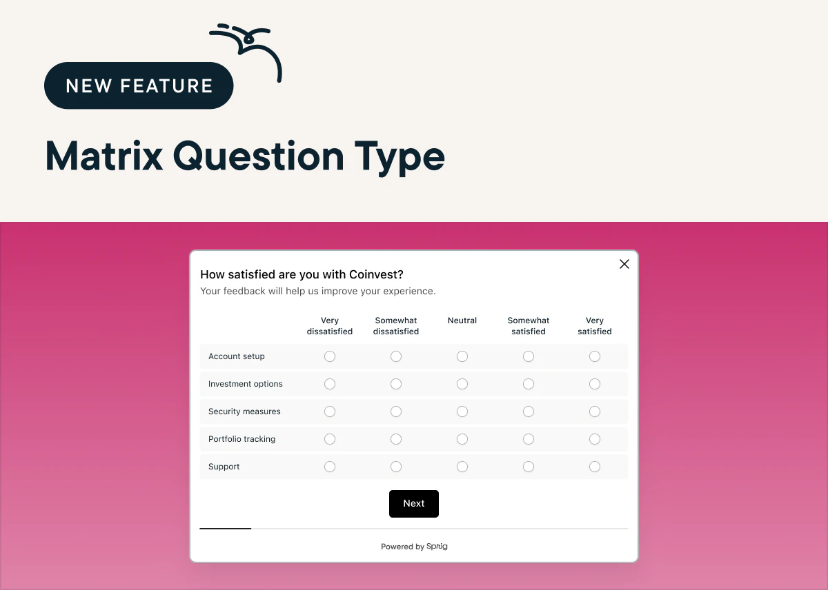 Get More Detailed User Feedback With Matrix Survey Questions