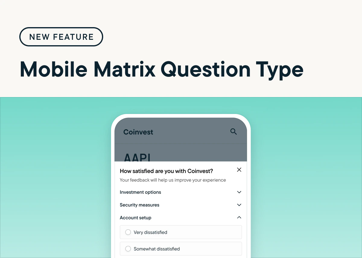 Expand Survey Flexibility with Matrix Questions Now Available on Mobile