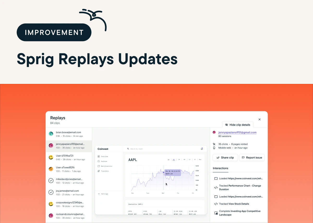 Explore Your Users' Experience With New Replays Interaction Logs And Clip Links