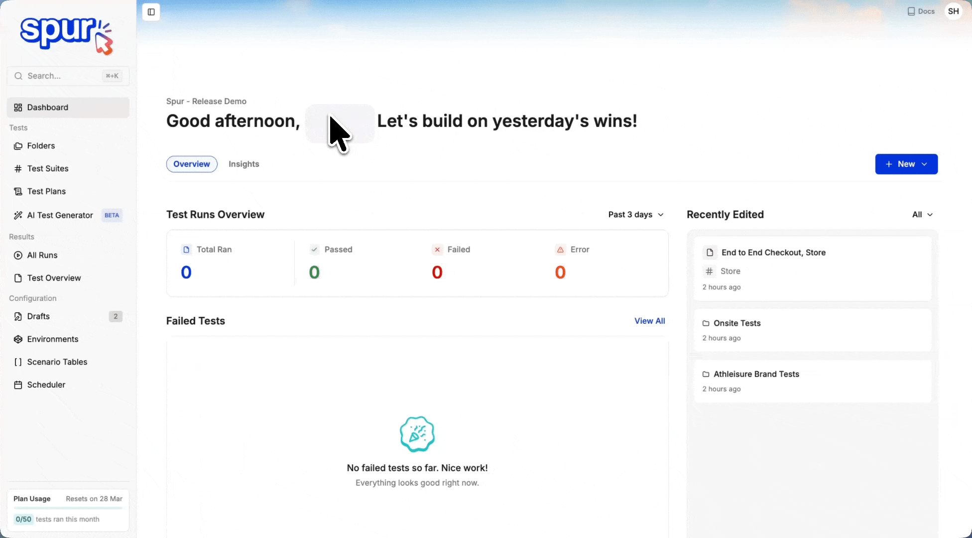 Navigate to Scheduler