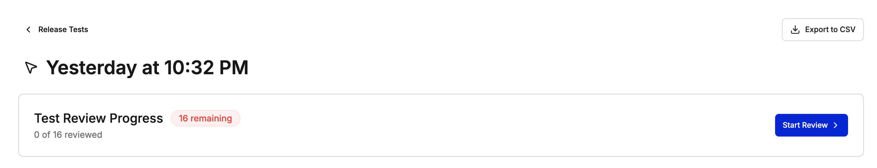 Test Review progress bar