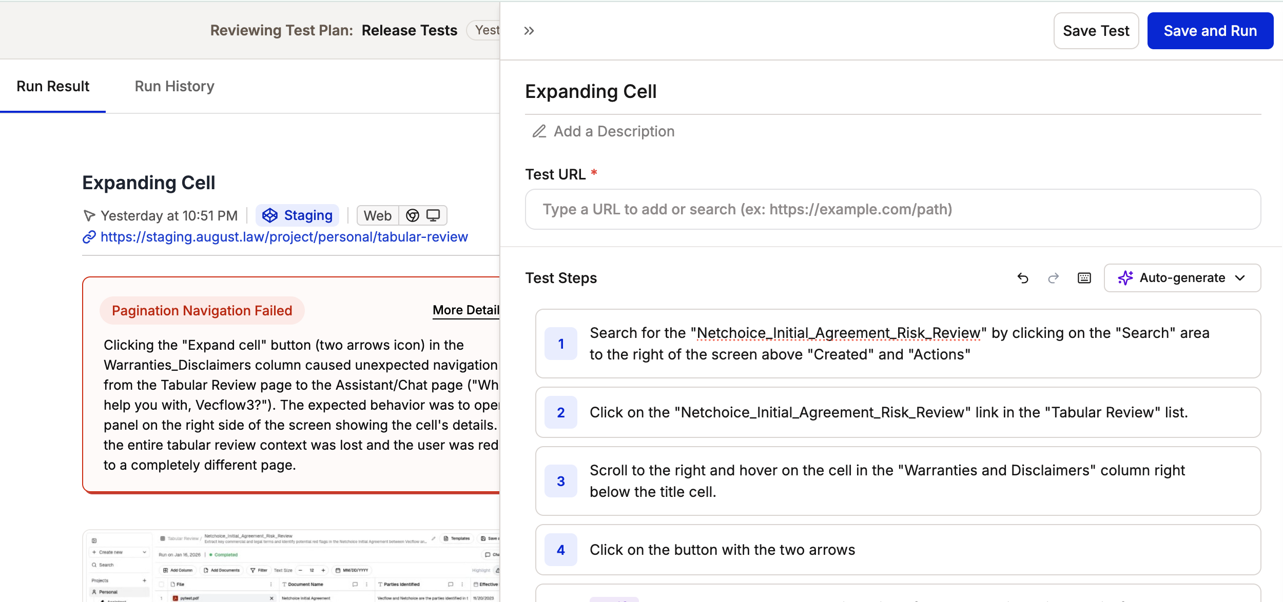 Test editor side peek with Save and Run button