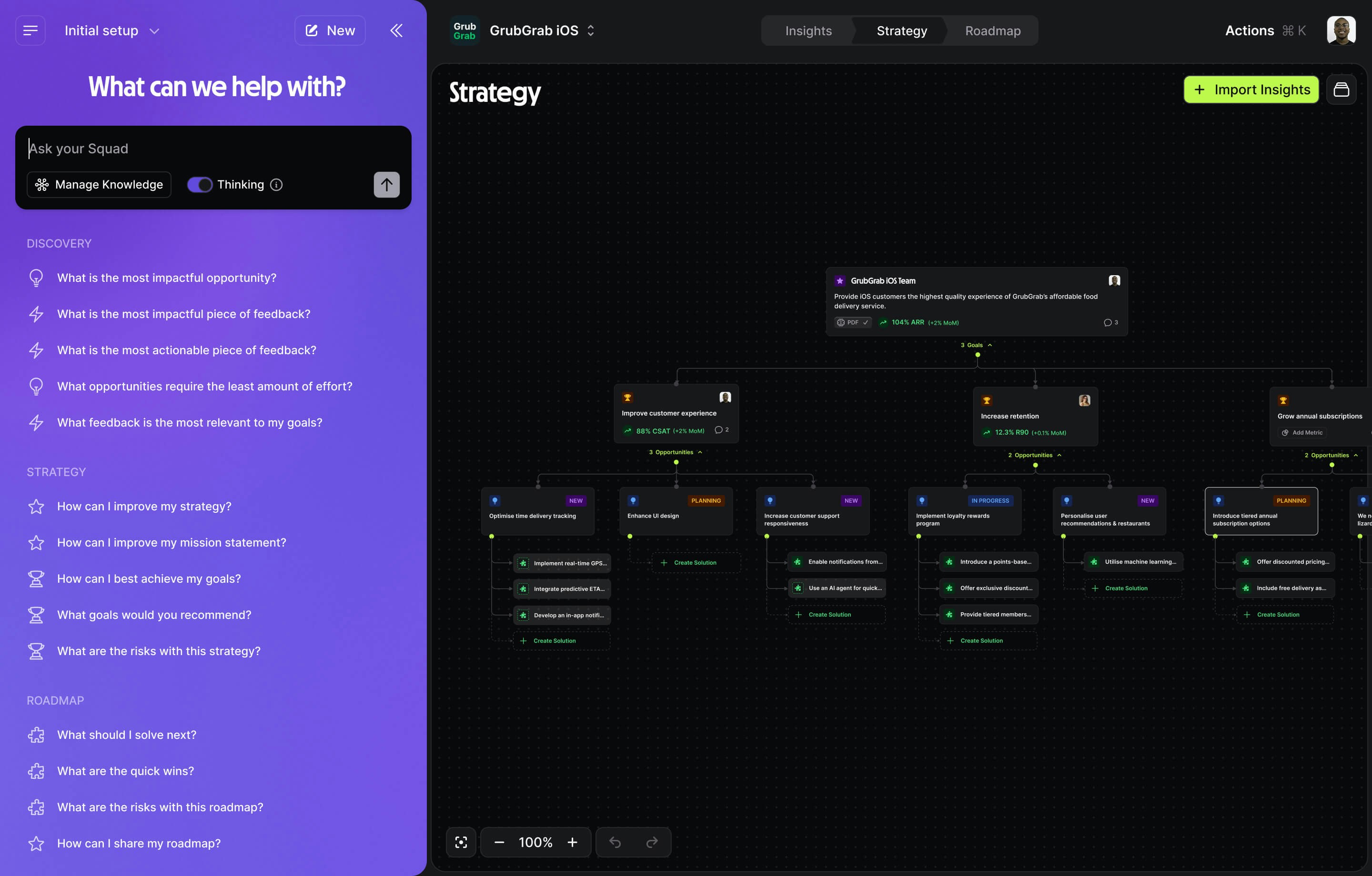 Squad Chat Interface