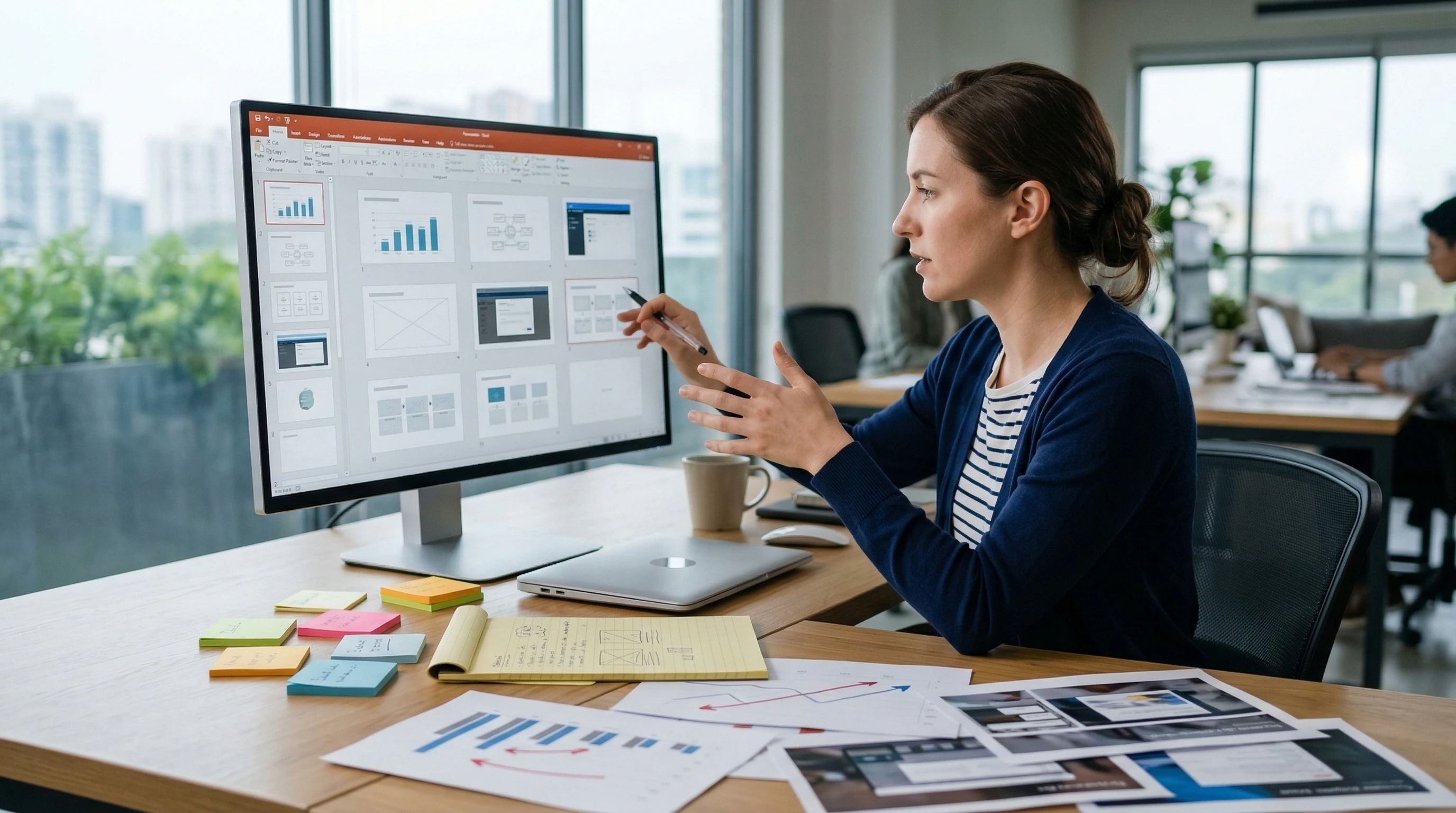 典型办公场景插图