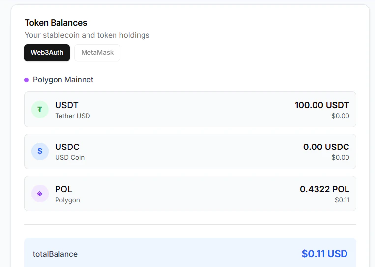 POL wallet management