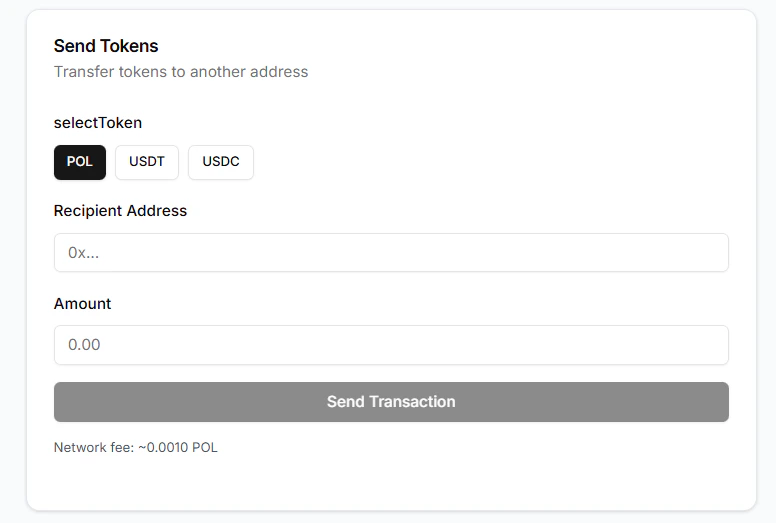 POL wallet management