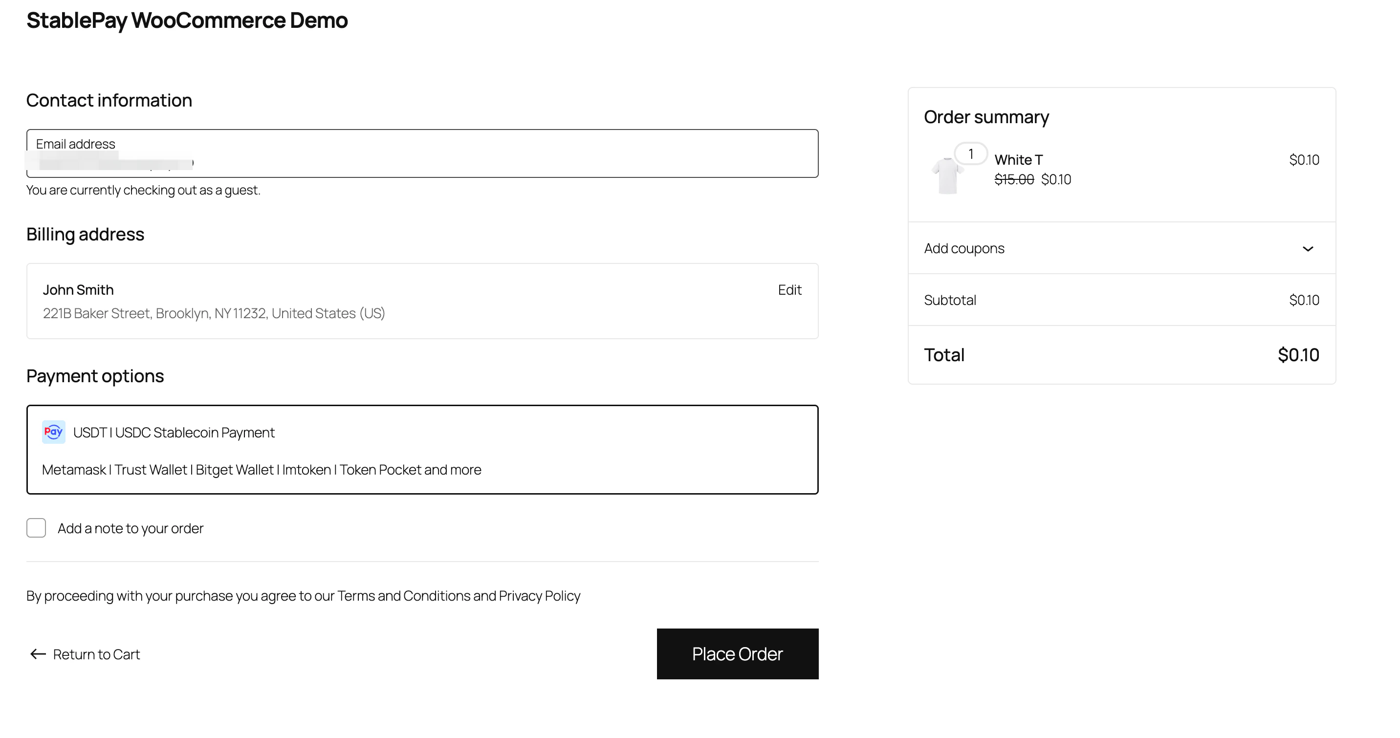WooCommerce 示例