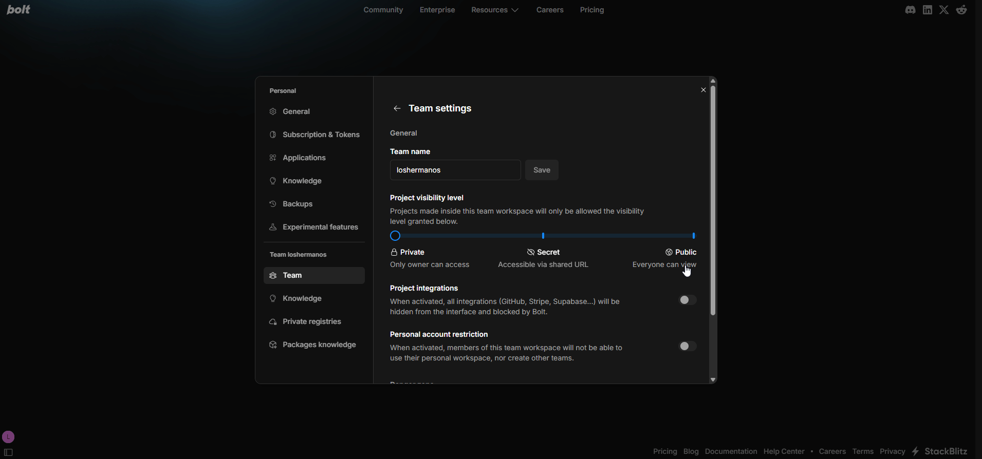 Set Max Visibility Gi