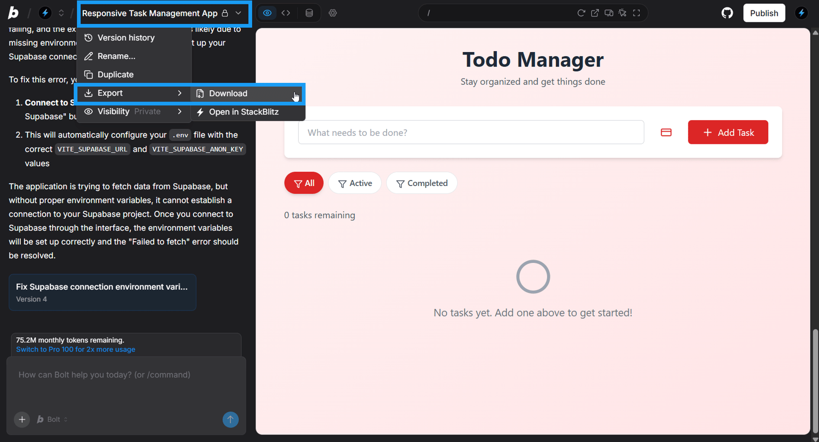 Bolt Project Use Backups, restore, and version history - Bolt