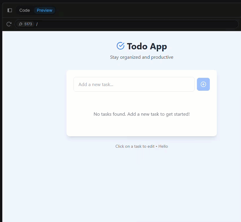 "Gif showing how to access the terminal"