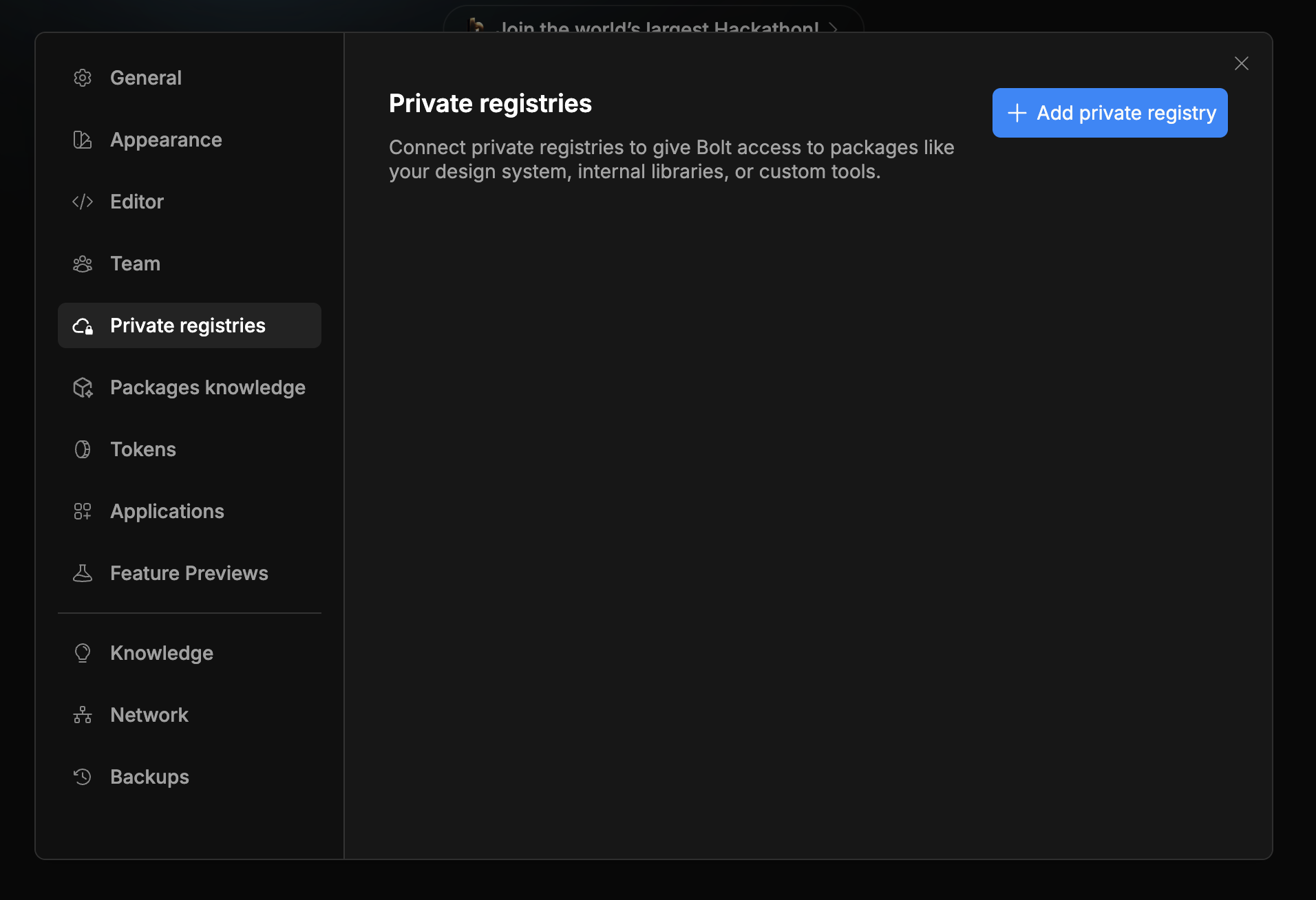 Add Private Registry Pn