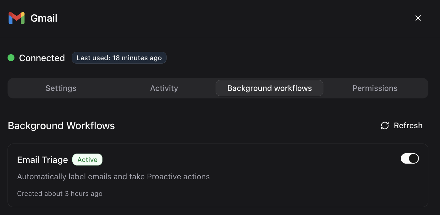 Gmail Background Workflows Gmail Background Workflows