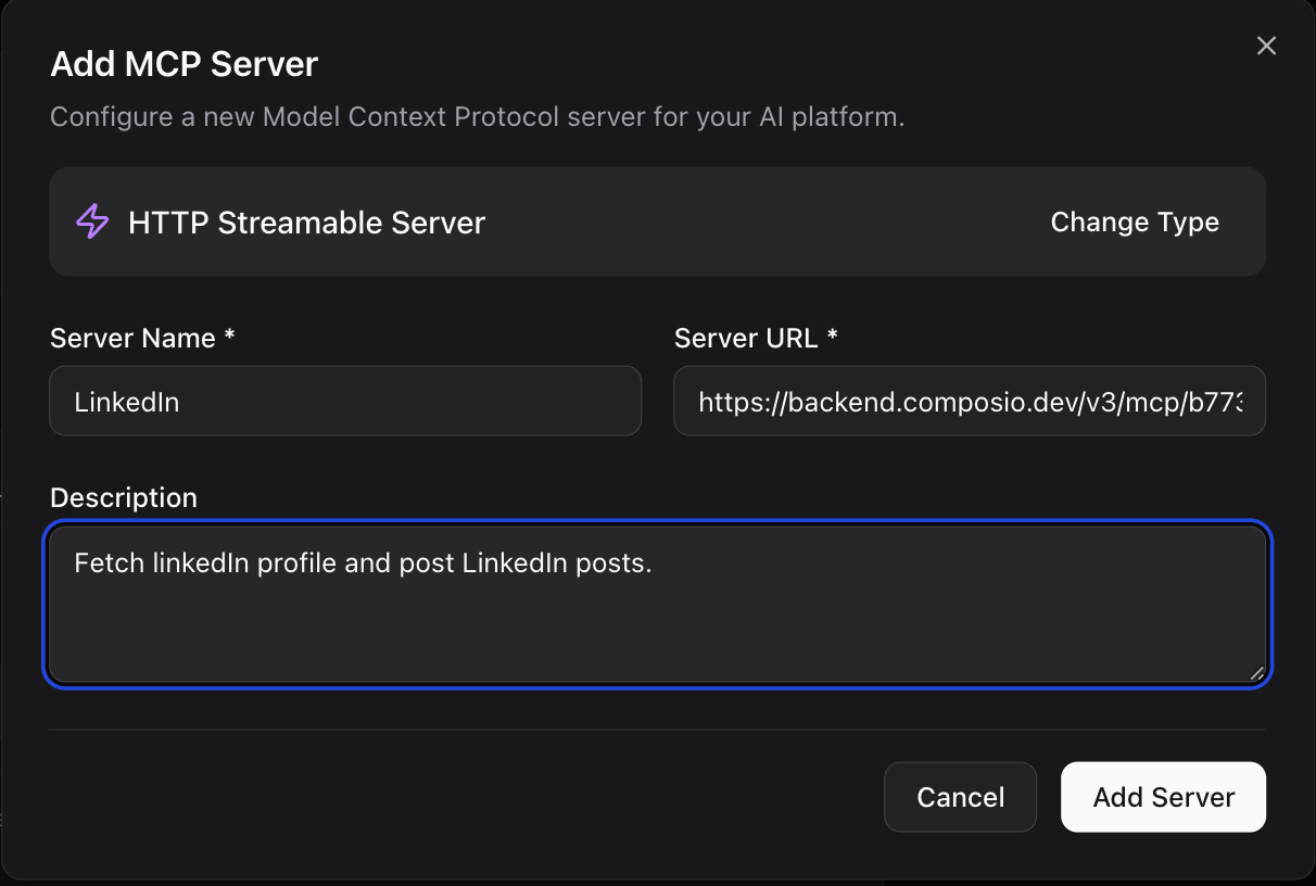 Configure MCP MCP configuration