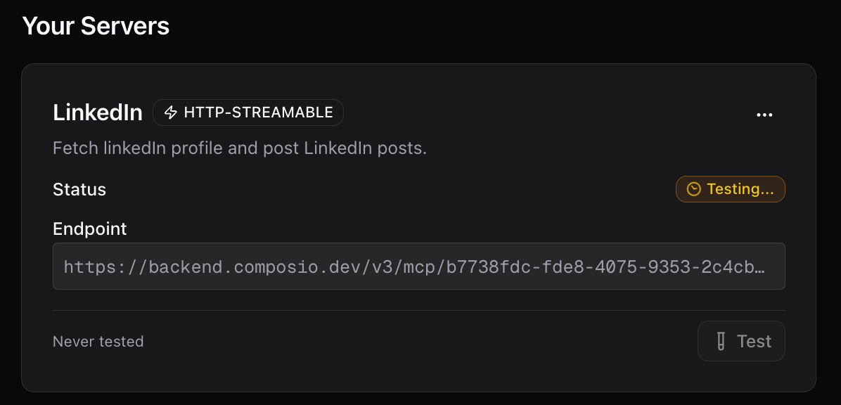 Test MCP Test MCP server