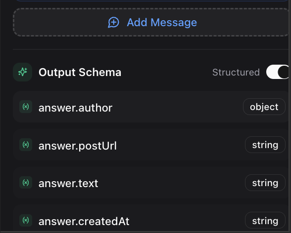 Dume.ai Workflow LLM schema Workflow Dume.ai LLM schema
