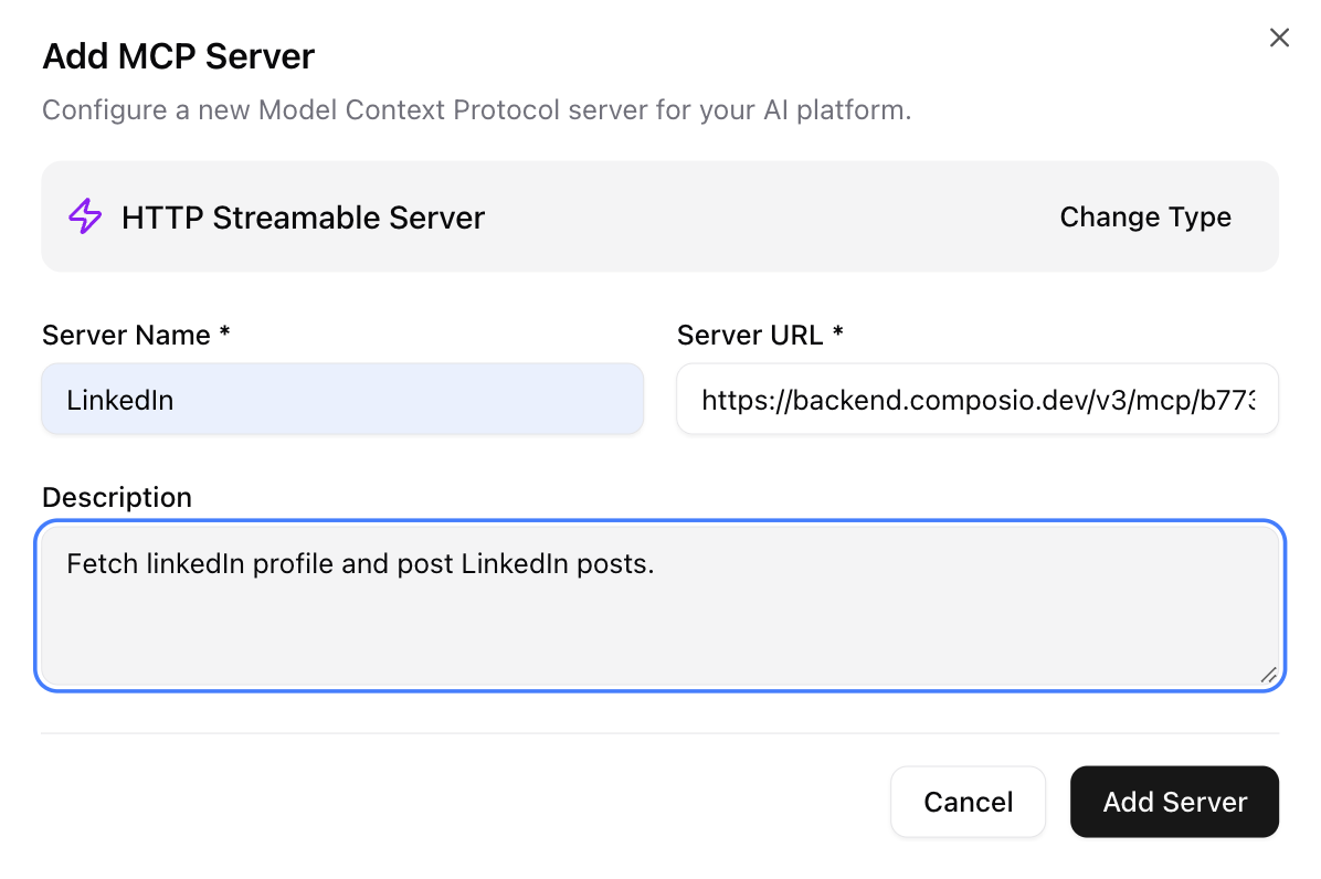 Configure MCP MCP configuration