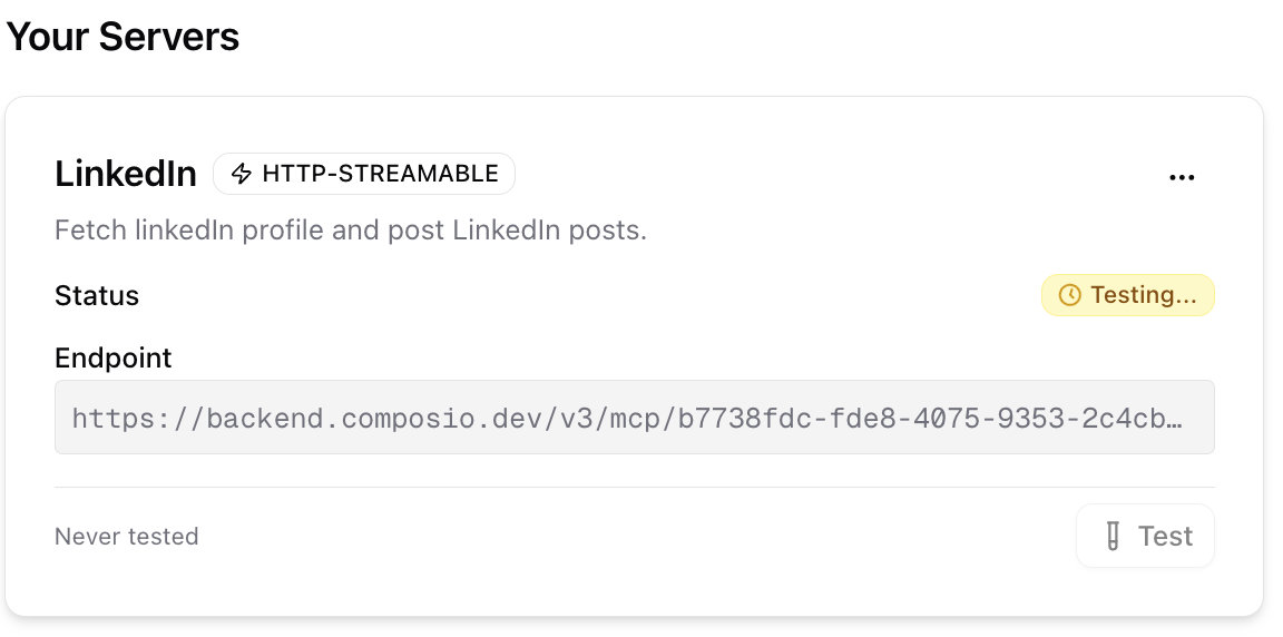 Test MCP Test MCP server