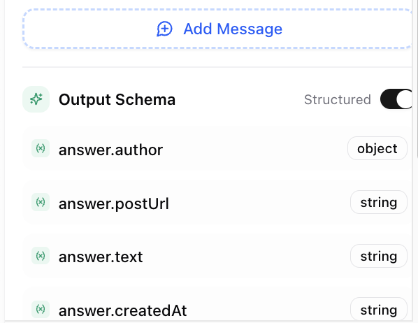 Dume.ai Workflow LLM schema Workflow Dume.ai LLM schema