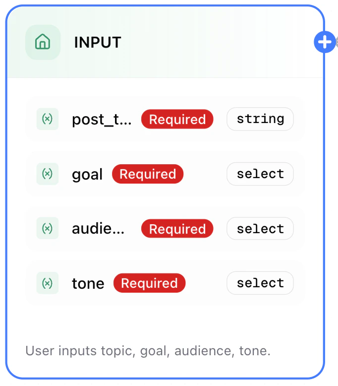 Dume.ai Workflow Input node Workflow Dume.ai Condition node