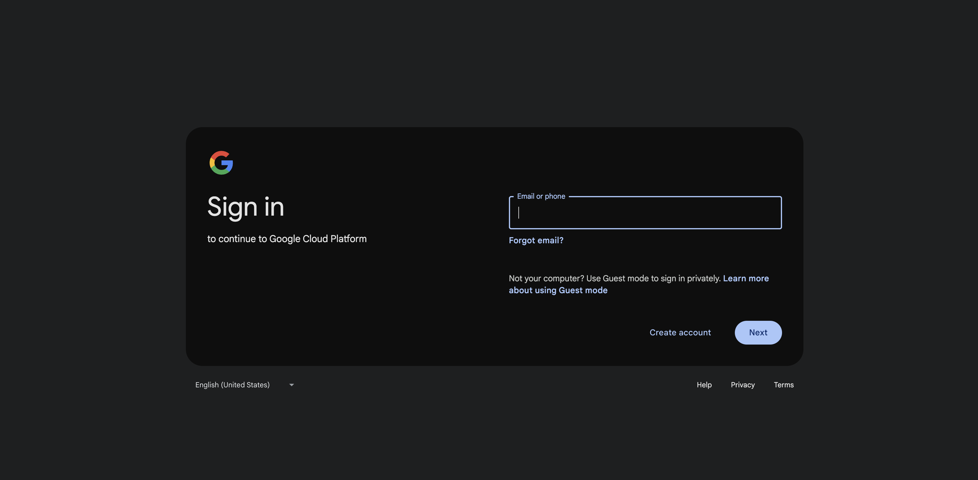 Log in