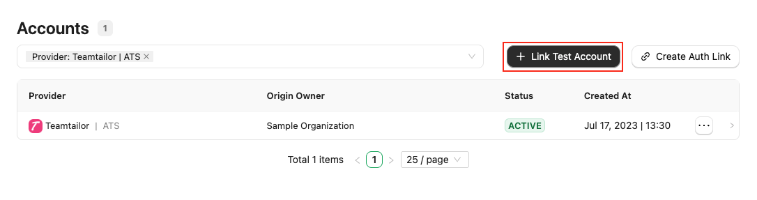 Link Teamtailor account