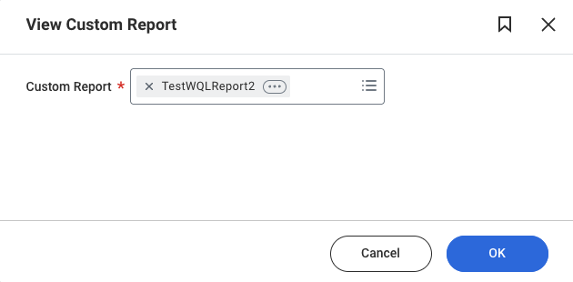 Select Custom report to View