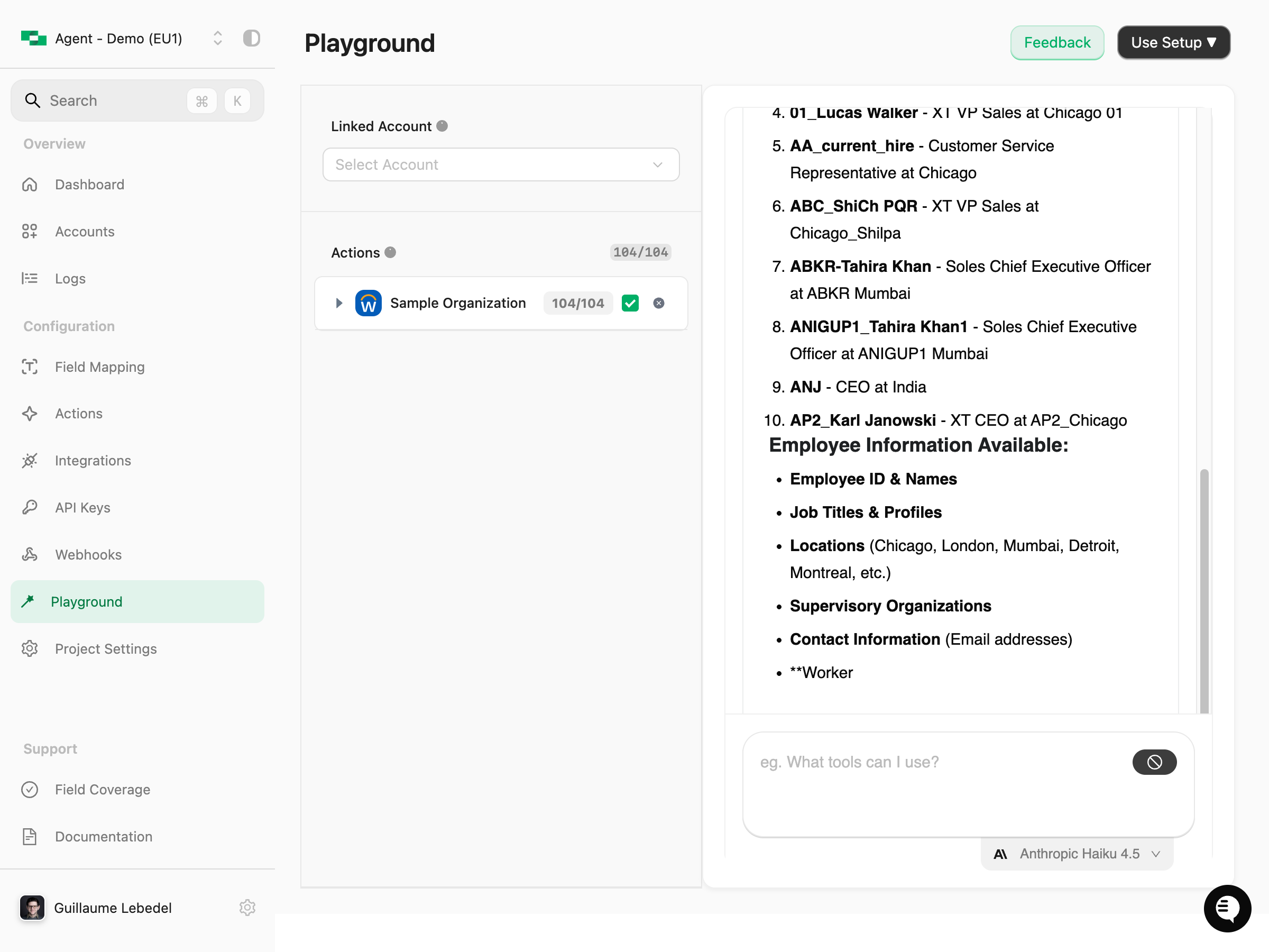 Workday Employee Listing