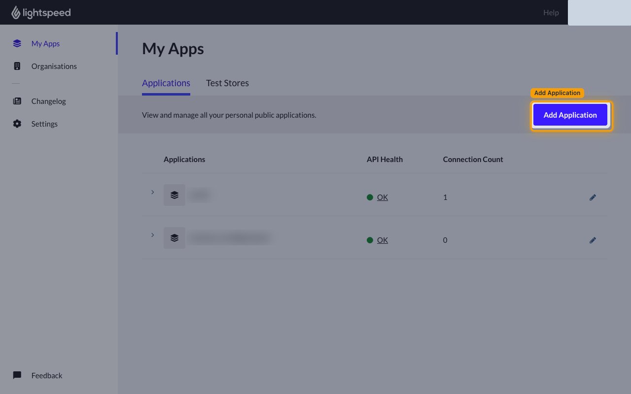 The My Apps page with the Add Application button highlighted