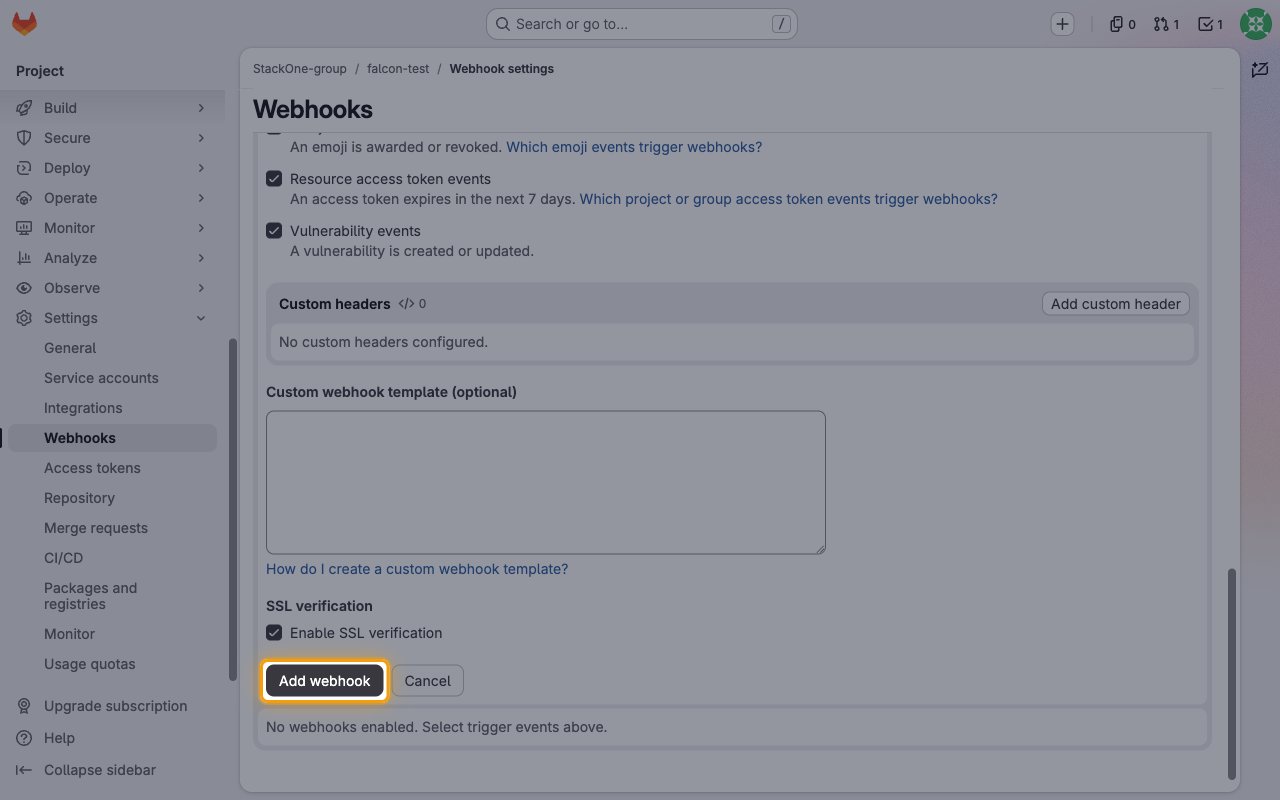 The bottom of the webhook form with the Add webhook button highlighted