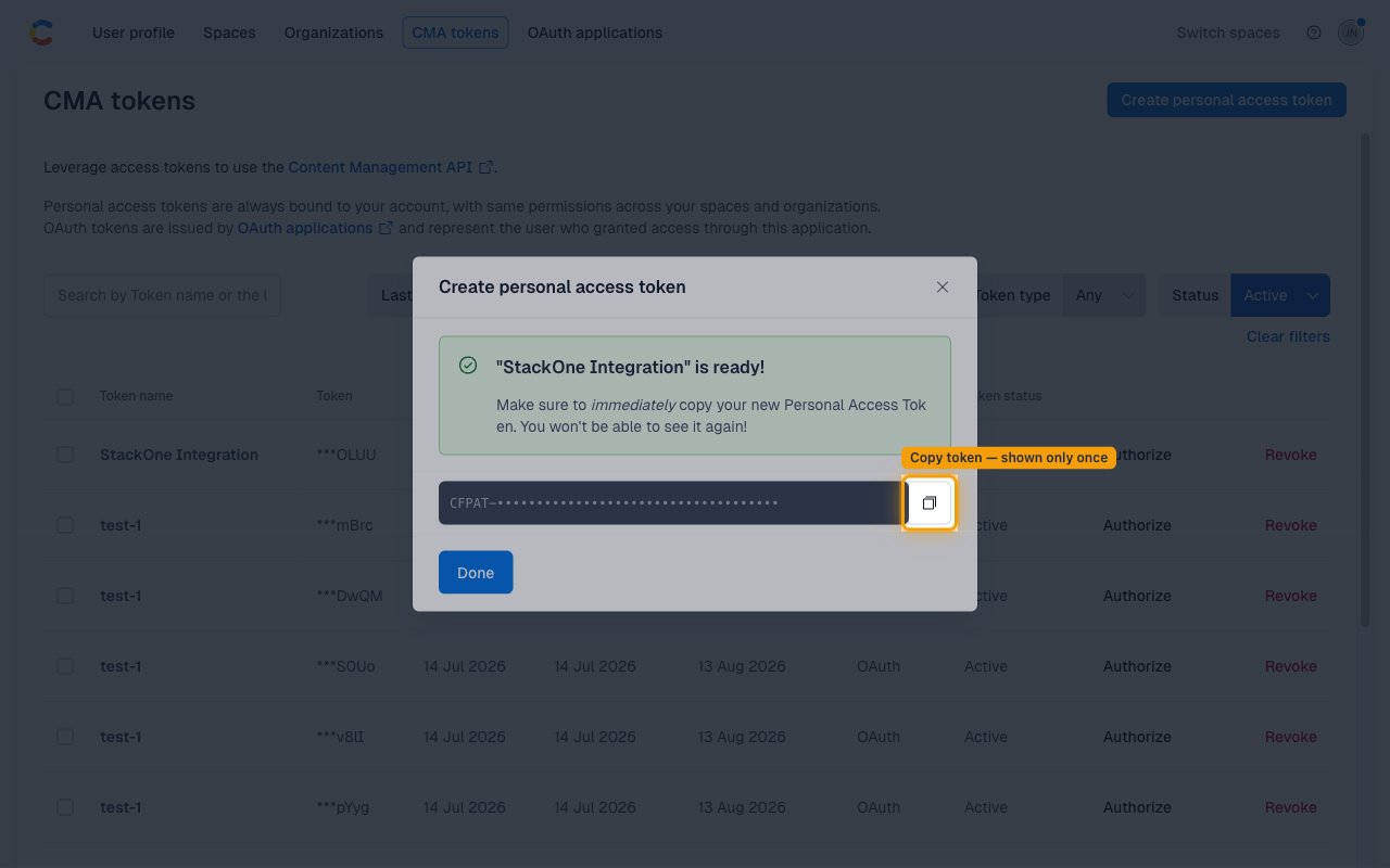 Generated token confirmation screen with copy button highlighted