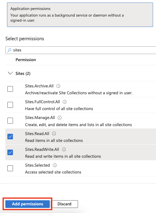 Ms Entra App Api Permissions Sharepoint Pn