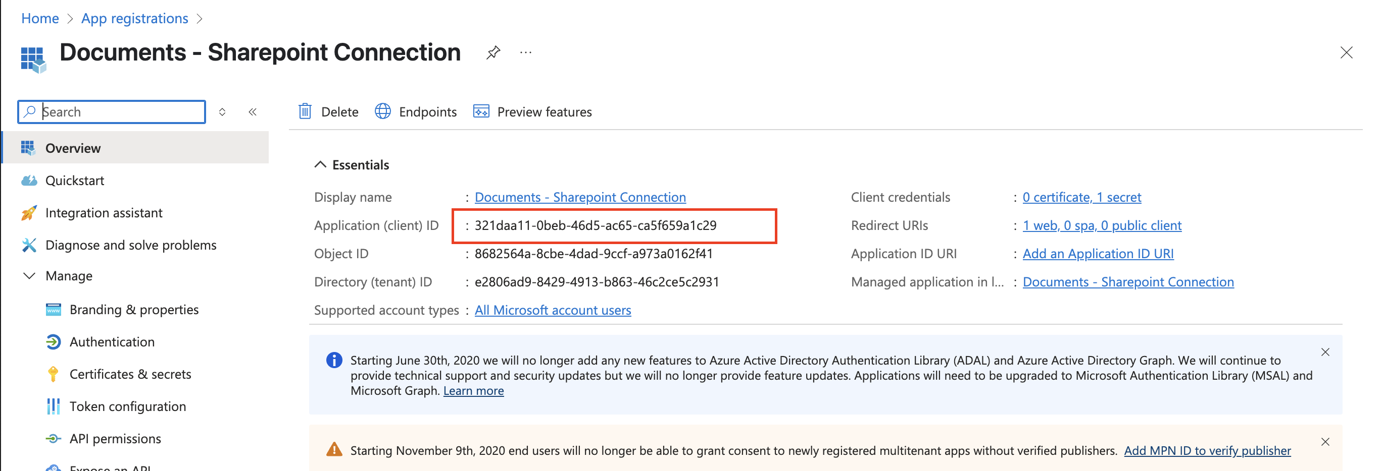 Ms Entra App Client Id OneDrive