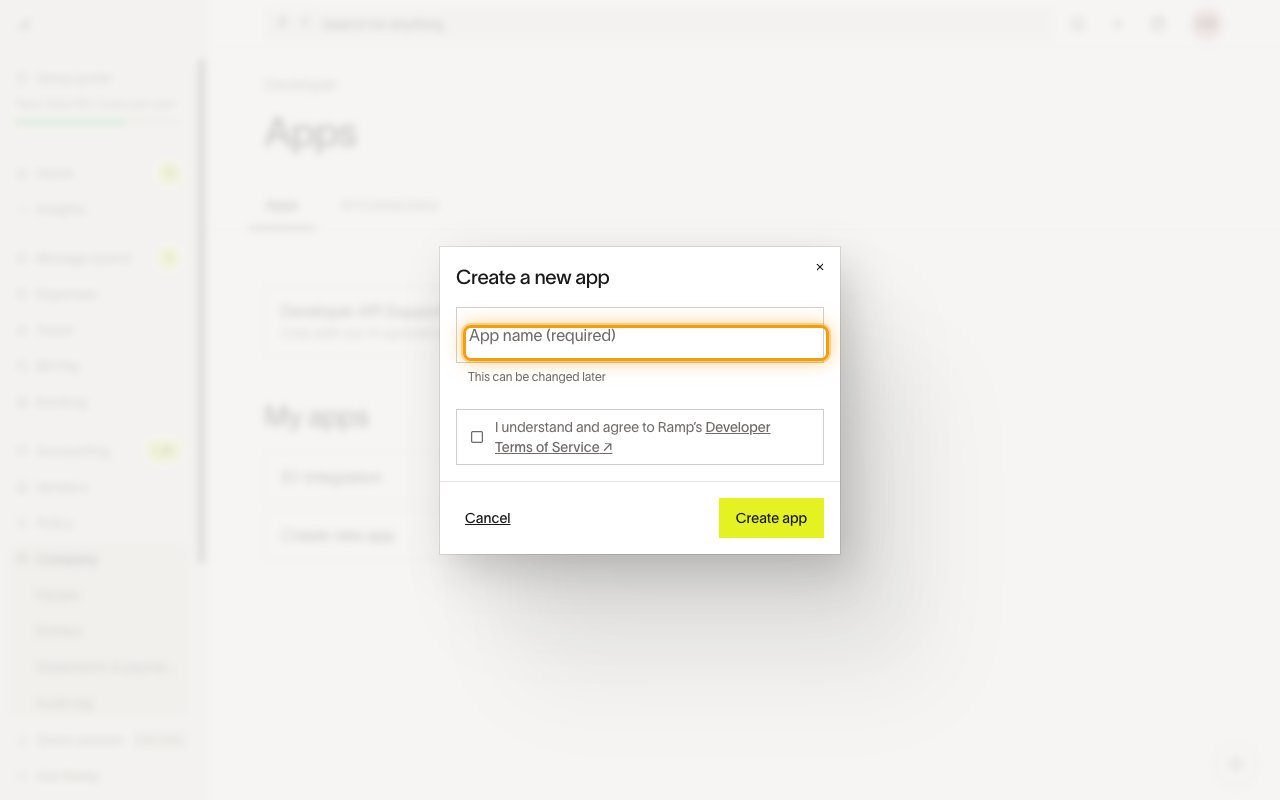 Create a new app dialog with App name field and terms checkbox