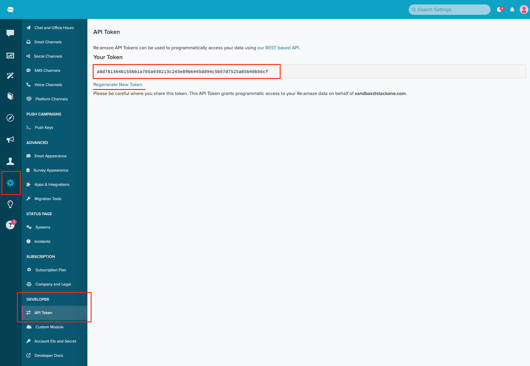 Generate API Token