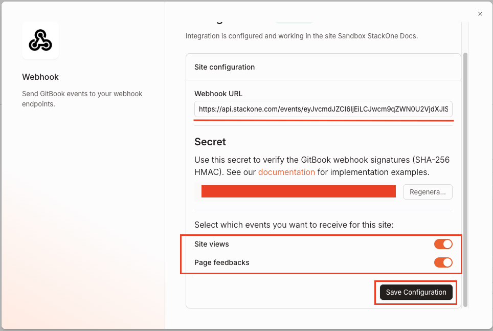 Enable site and page feedback events