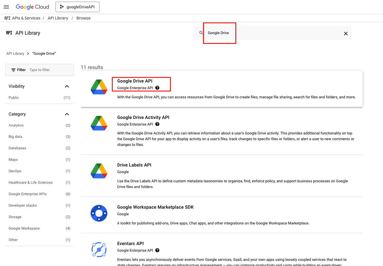 Locate the Admin SDK API