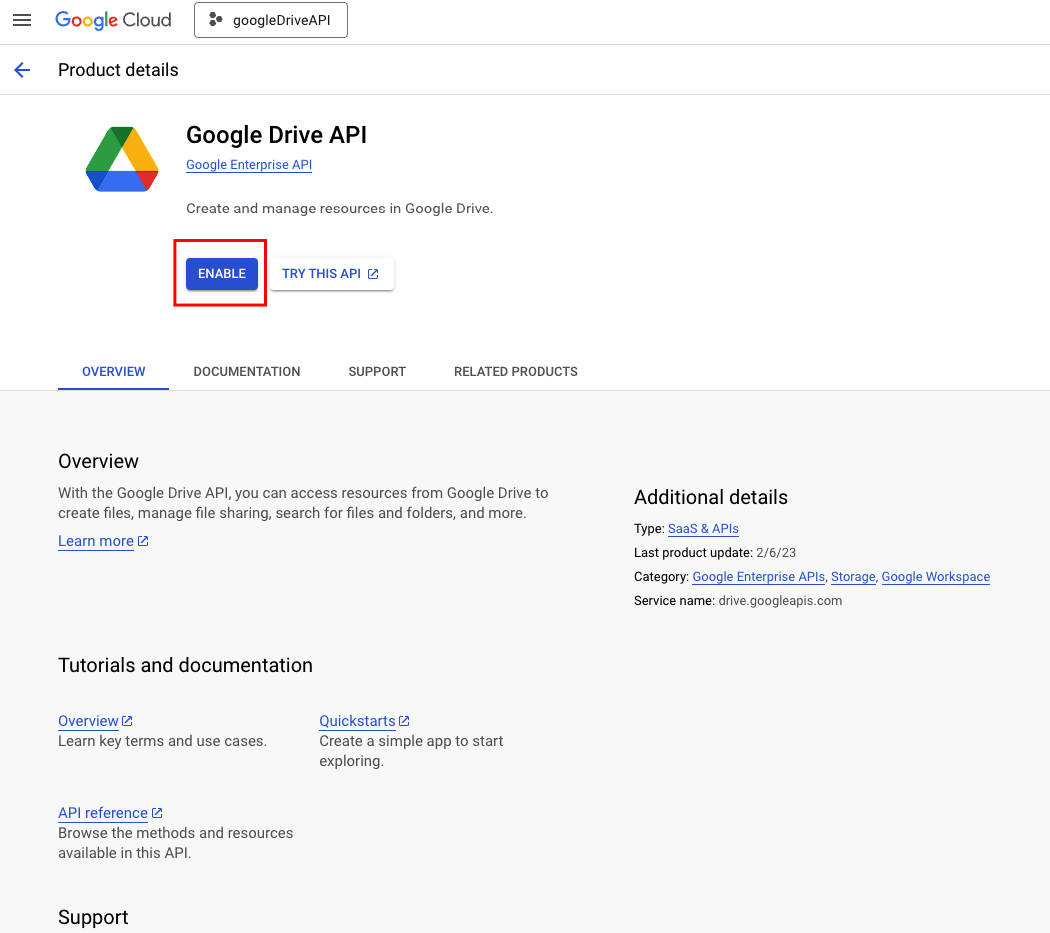 Enable the Admin SDK API