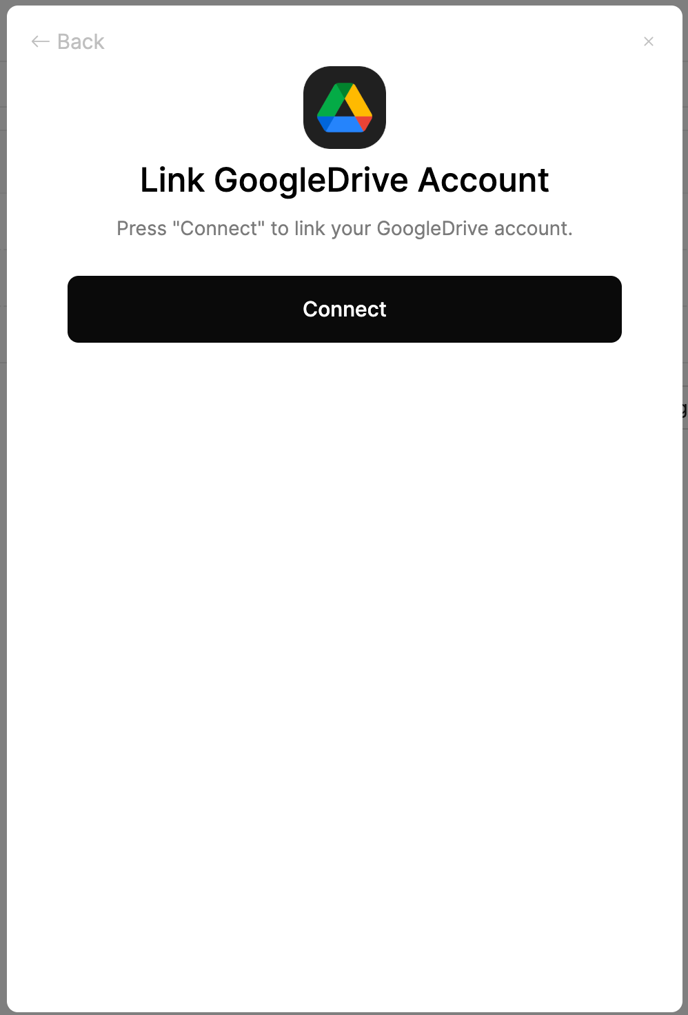 Connect to GoogleDrive