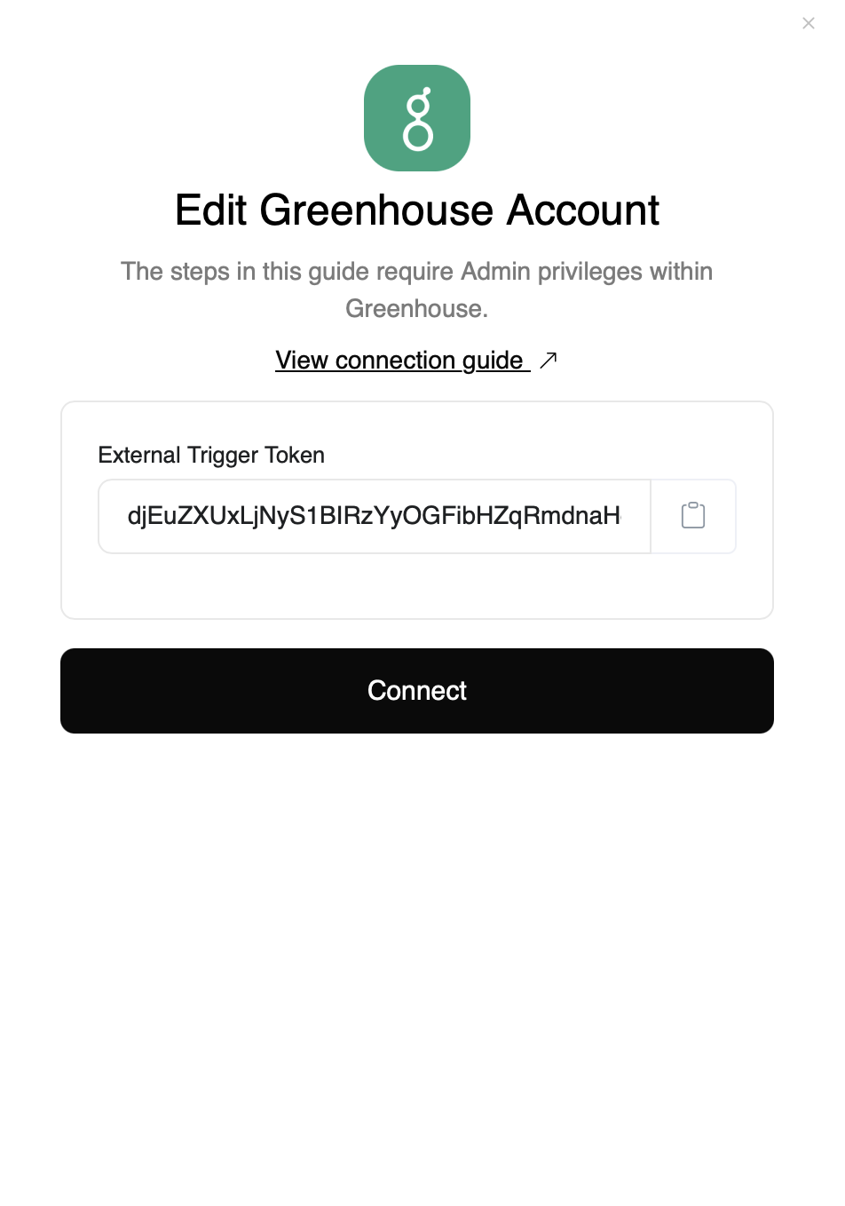 External Trigger Token