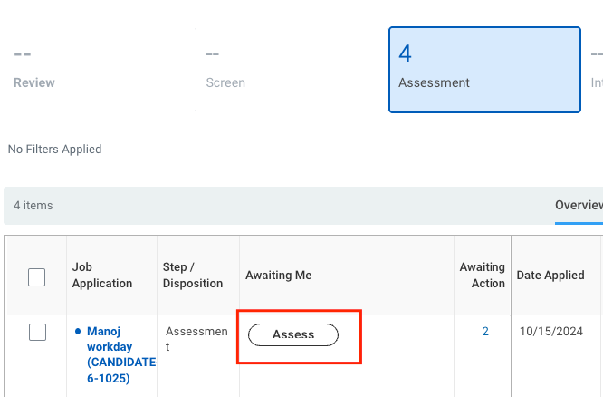 Assess Button