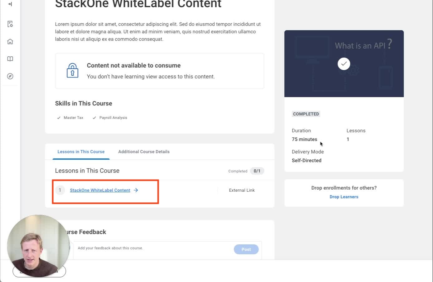 Content URL configuration